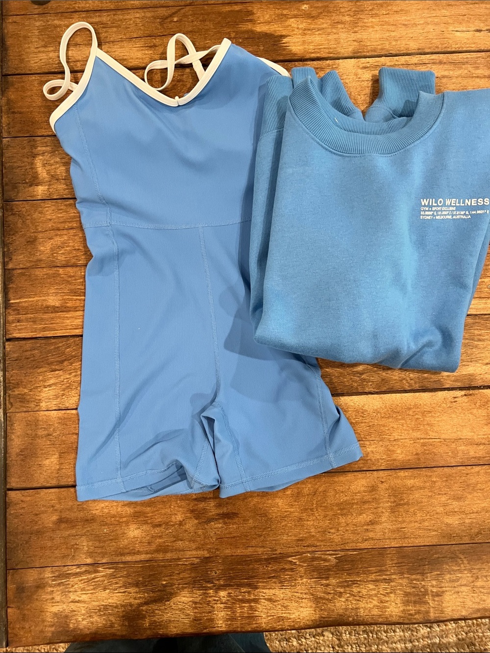 Wilo The Label 
set Blue XS
NWOT